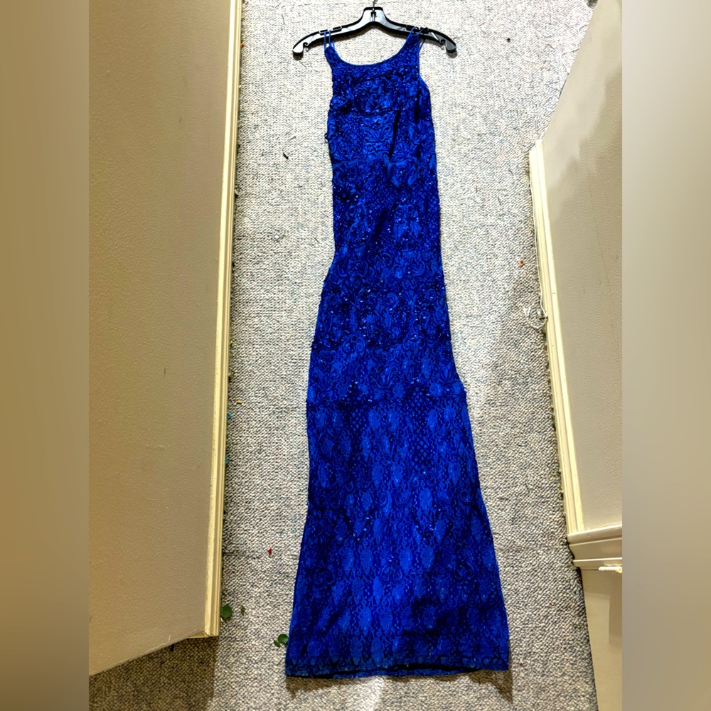 Gorgeous stunning cobalt blue ball gown